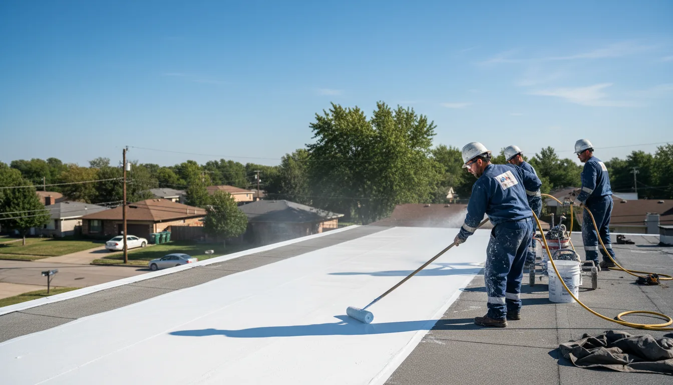 Commercial roof coating in Sontag, MS near me